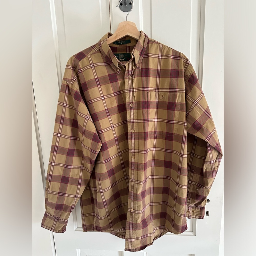 Men’s ORVIS button down plaid shirt Medium (runs large)
